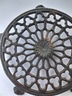 Single - Antique Victorian Cast Iron Trivet With Lion Paw Feet  5  Diameter 