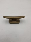 Vintage Boat Dock Brass Cleat 5  By 1-3 4    Marked M i n s    s1