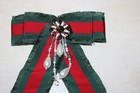 Gucci  Green And Red Web Grosgrain Ribbon Brooch