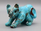 Dan Quam  d  Turquoise Zuni Mountain Lion Fetish