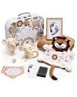 Baby Gift Set  boys   Girls   Baby Shower Gifts unisex Newborn Gift Basket brown