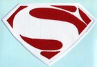 7  X 10  Large Embroidered Superman Earth 2  val Zod  White    Red  Chest Patch