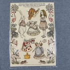 Vintage 80s Merrimack Paper Dolls Alice In Wonderland Antique Uncut