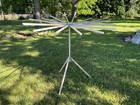 Amish Wooden Round Tripod Clotheslaundry Drying Rack