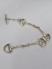 Superb   Heavy Vintage 900 Silver Egyptian Link Bracelet 62 24 Grams 8 3 3 