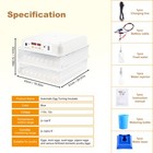 Automatic 120 Eggs Incubator Temperature Control Digital Chicken Egg Hatcher New