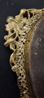 Vintage Matson Ormolu Gold Filigree Oval Vanity Mirror Tray  182