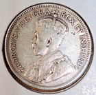 Canada 1919 Newfoundland George V 25 Cents  925 Silver Km 17  b  Exact Coin