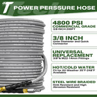 3 8  4800psi Pressure Washer Hose 200ft With Swivel Quick Connect Max 248  f