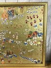 Rare Japanese Gilt Gold Festival Painting   Art Collectable Home Decoration