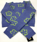 Art Class Kids Size M 8 Cardigan Sweater Blue Green Floral Button Closure V Neck