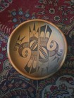 Early 1930s Hopi Polychrome Thunderbird Clay Bowl Not Perfect Has Repaired Asis