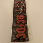 Ac dc Logo Rubber Key Chain Red Black