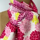 Lands End Scarf Girl Floral Multi Color 60x5 Casual Shawl Snow Winter Core No