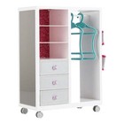 Plastic Wardrobe Armoire For 18 Inch Dolls - New