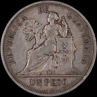 Guatemala - 1 Peso - 1894 H - Silver  900
