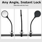 2pcs Mobility Scooter Rear View Mirrors  Adjustable 360   Rotating Electric Sc   