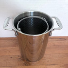 New Crate   Barrel Ss Asparagus Steamer Pot Pasta Vegetable  207-713  No Lid