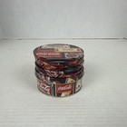 Coca-cola Advertising Coasters Set W  Tin Case  Red Multicolor Soda Theme