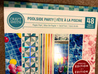 Craft Smith  12 x12   Paper  Pad    Poolside  Party    48 Cardstock Sheets