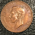 Dual Rainbow Toning High Grade 1942 P Australia - Australian One Half 1 2 Penny