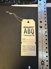 Braniff Airlines - Albuquerque New Mexico - Abq - Baggage Tag