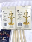 2  Vintage Hearthside Magical Spinning Brass Tone Angel Chimes W  Extra Candles