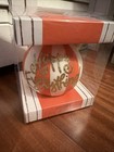 Coton Colors Happy Everything Orange Gold White Striped Christmas Ornament New 