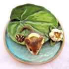 Wee Forest Folk Figurine Lilypaddle Millpond Mouse Lilypad Pm-3 No Chips    Box