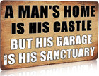 Funny Vintage Garage Metal Tin Sign Man Cave Accessories Wall Decor A Man s Home