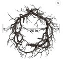 Halloween Black Fall Wreath Branch Ghost Festival Decoration Without Light