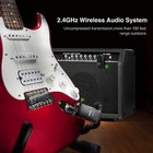 Lekato 2 4g Audio Wireless Transmitter Receiver  Guitar System 6 Channels 