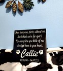 Pet Memorial Stone Plaque   Cat Memorial Or Dog Memorial