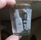 Walsh s Special No 4 Whiskey Boston Pre Pro Etched Shot Glass 1902 Era