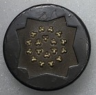 Antique Victorian Metal Button Triatomic Molecule Design