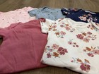 Simple Joys Girls 0-3m 5-pack Cotton Knit Floral Short Sleeve Snap Bodysuits