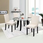 Dining Chairs Set Of 4 dining Room Chairs Elegant Design Modern Fabric Uphols   
