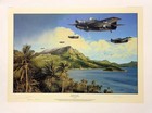 Holding The Tide By Richard Taylor Aviation Art Signed By Ww2 Wildcat Pilots