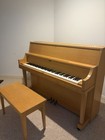 Yamaha Upright Acoustic Piano 88 Keys 3 Pedals Oak Brown Finish W  Bench