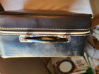 Vintage Retro Portable Travel Cocktail Bar Set Zippered Soft Case W accessories