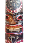 Tiki Tribal Set Of 2 Carved Wood Masks Wall Hanging Indonesia Totem Hawaiian