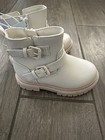 Toddler Girls  Cat   Jack Evie Ankle Boots Cream Soft Faux Leather
