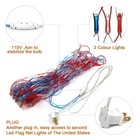 American Flag String Lights  Waterproof Led Flag Net Light  With 420 Super 