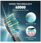 New Sonic Electric Toothbrushes For Adults With 8 Duponts Brush Heads 5 Modes