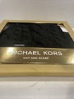 New Michael Kors 2 Piece Set Knit Black Scarf   Hat Gift Set Brand New Msrp  98