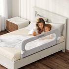 Folding Bed Rail F  Crib safety Bed Rail Bed Guard Rail W  Anchor 43 X 23 6 Grey