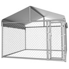 Kennel With Roof Large Dog Run Enclosure Outside Heavy Duty Dog Pens House Pet P