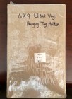 6  X 9  Clear Vinyl Hanging Tag Holder  pouch  - Pack Of 50