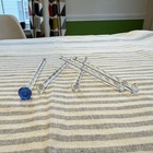 Vintage Glass Swizzle Sticks   Mcm Glass Barware Set   5    Stirrers   Set Of 5