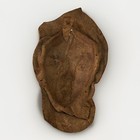 African Leather Molded Face Sculpture Hand Tooled Mask Hanging Decor Art Vtg Euc